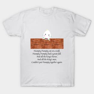 humpty dumpty nursery rhyme T-Shirt